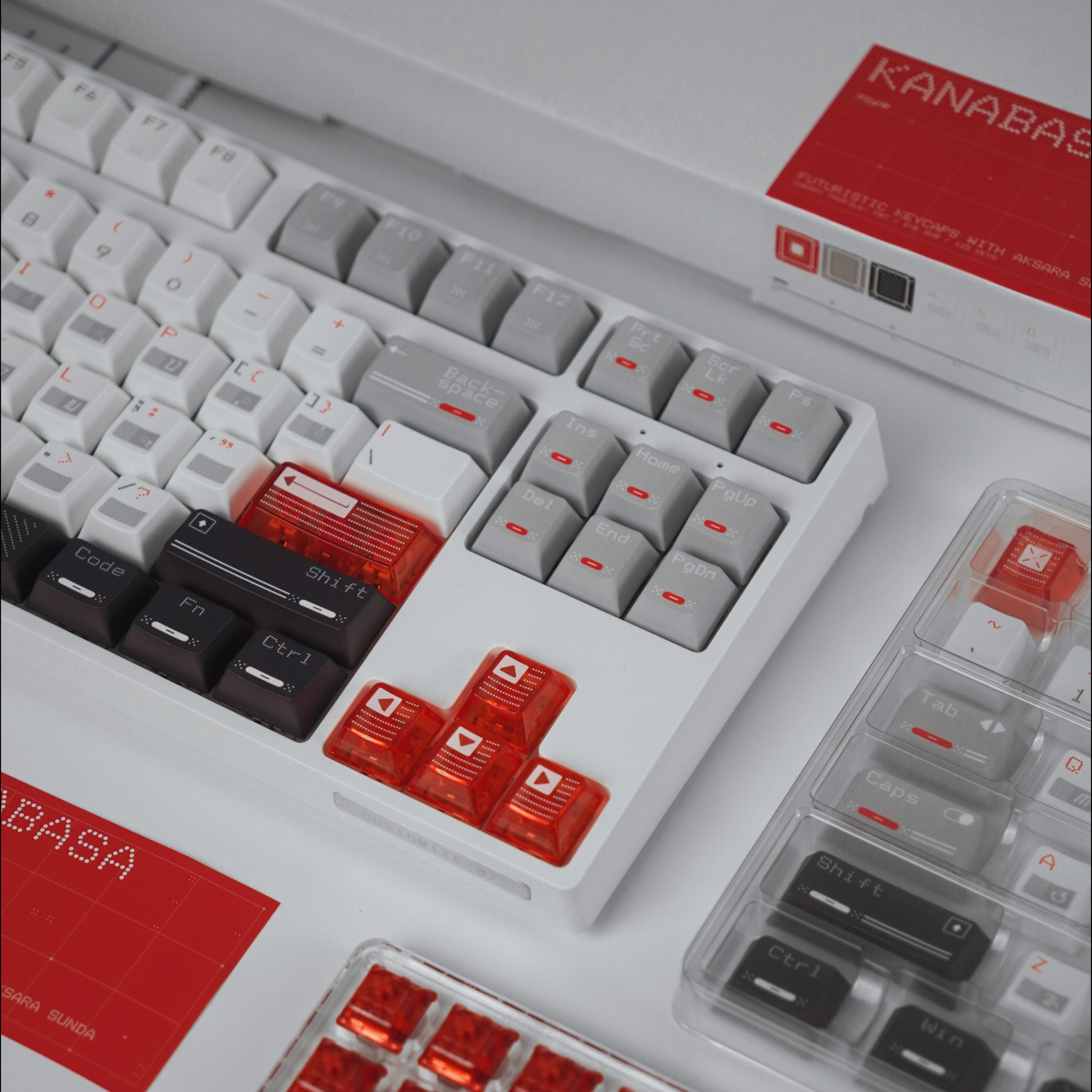 KANABASA Keycaps Dye-Sub Futuristik dengan Aksara Sunda