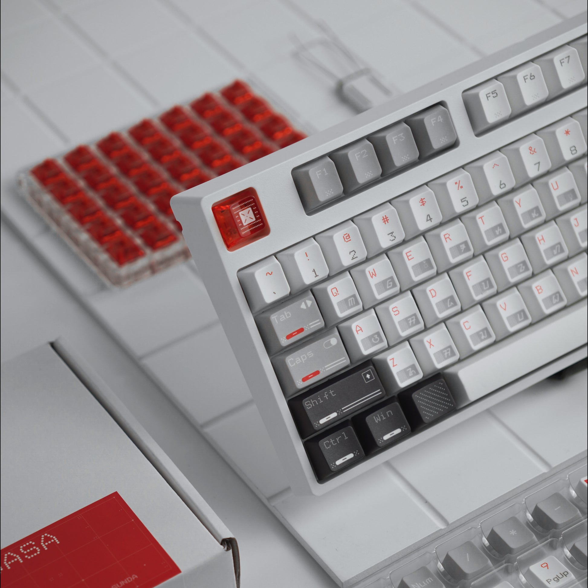 KANABASA Keycaps Dye-Sub Futuristik dengan Aksara Sunda