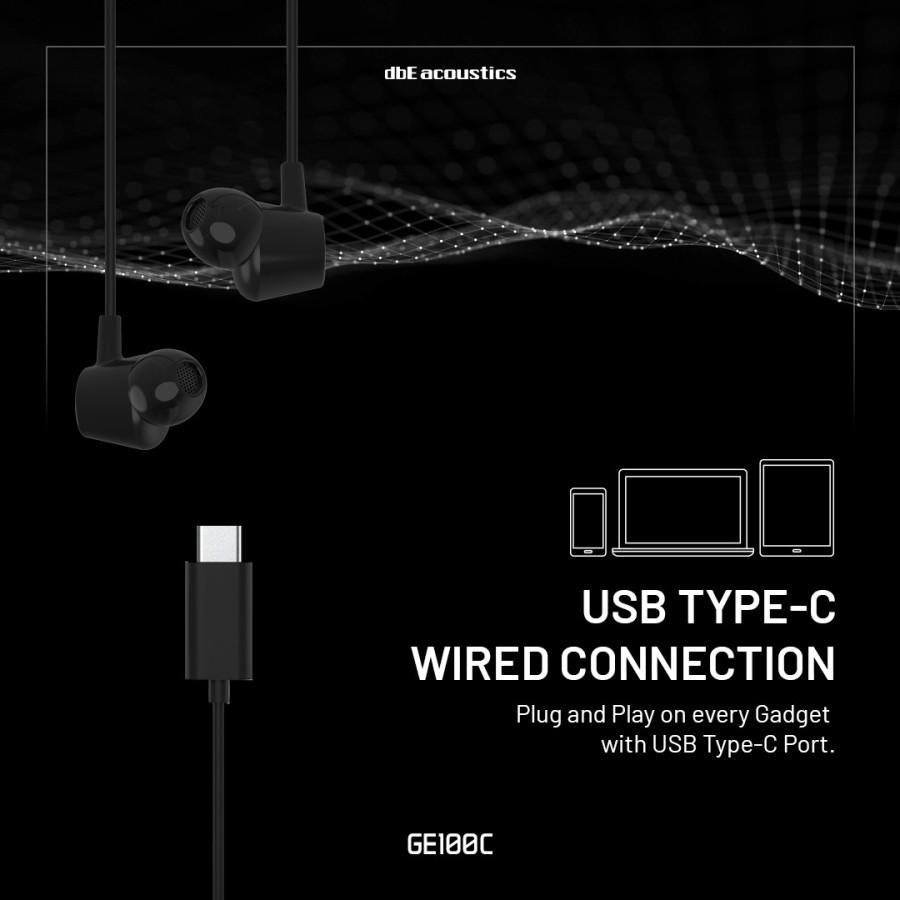 dbE GE100C Type C ANC Gaming Earphone with Microphone