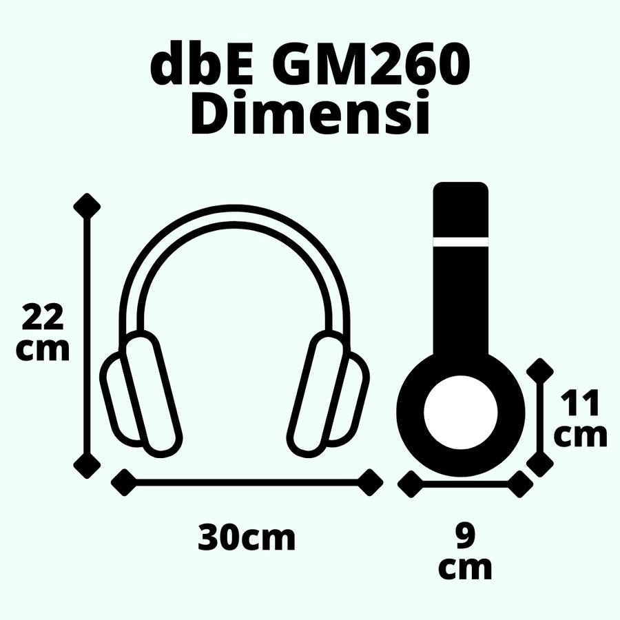dbE GM260 Multiplatform Professional Gaming Headphone with 3.5mm Jack Bass Headset