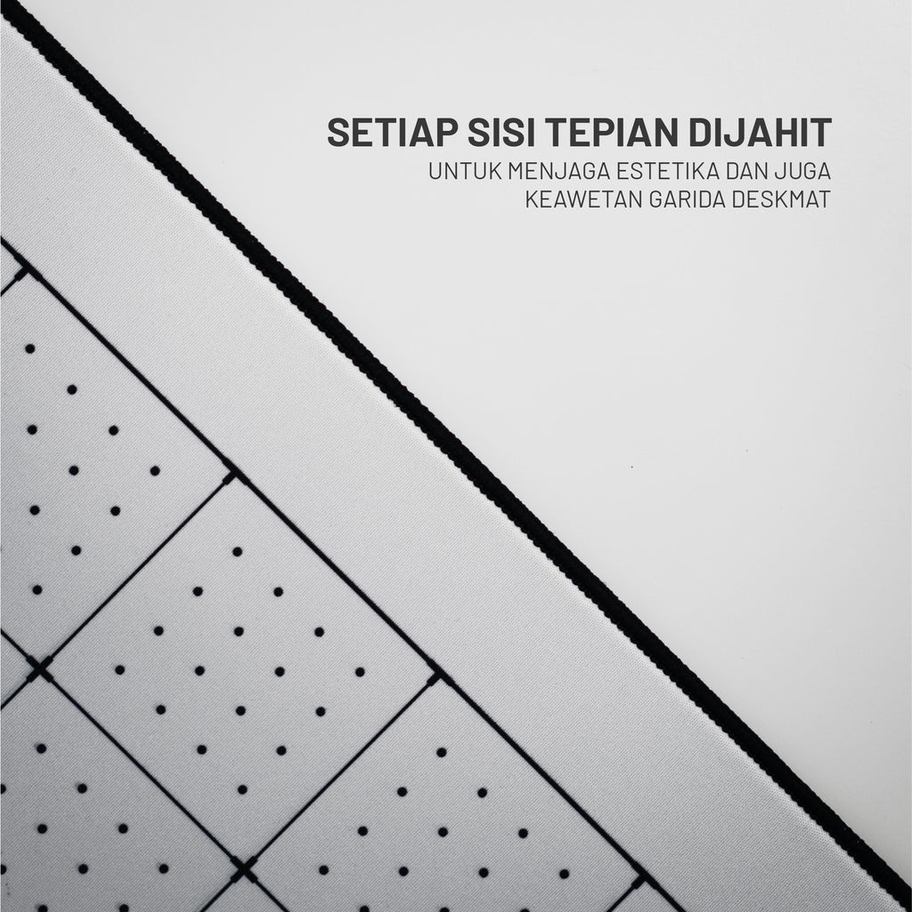 GARIDA - Deskmat Water Splash Proof dengan Jahitan Tiap Sisi
