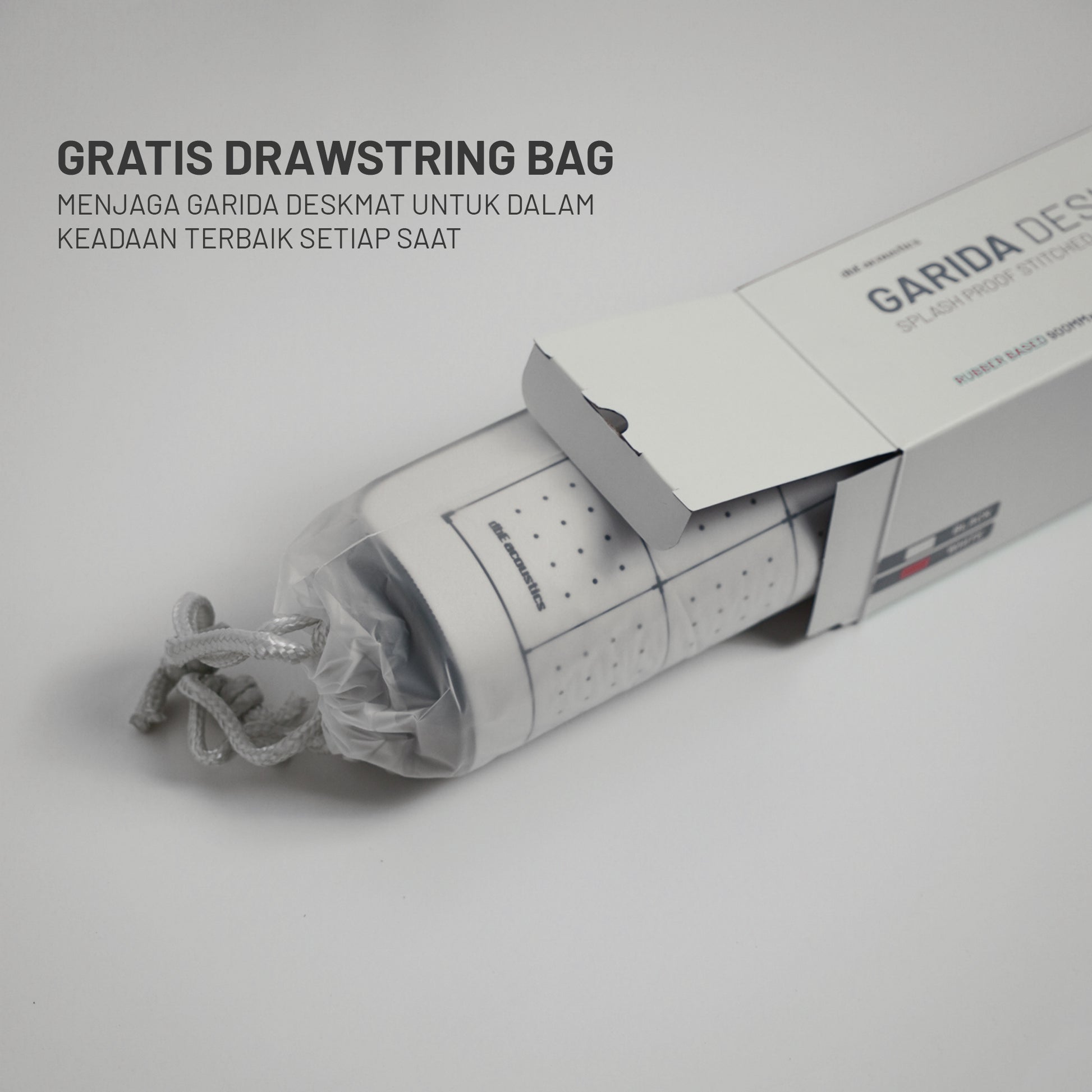 GARIDA - Deskmat Water Splash Proof dengan Jahitan Tiap Sisi