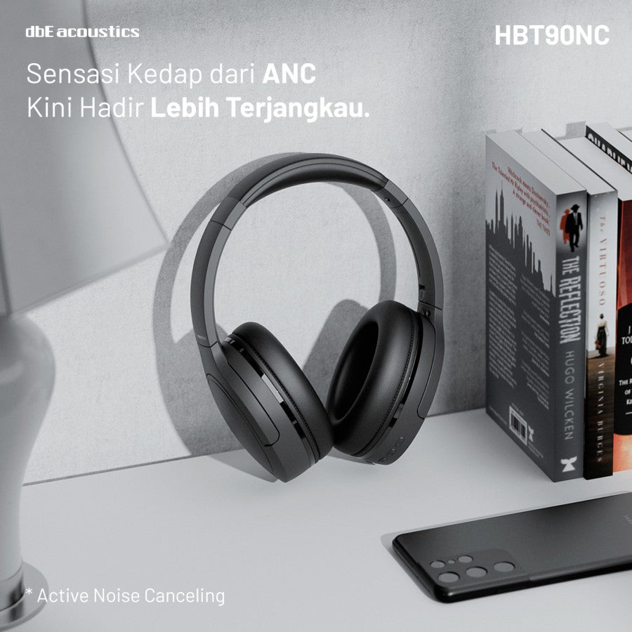 dbE HBT90NC Super Bass Over Ear Noise Cancelling Over Ear Headphone