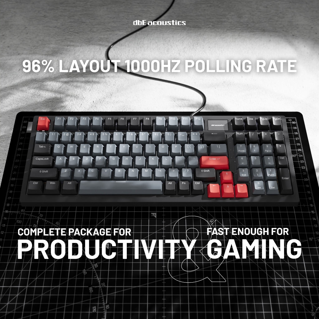 dbE RAMO 99S 96% GASKET MECHANICAL KEYBOARD WITH SCREEN