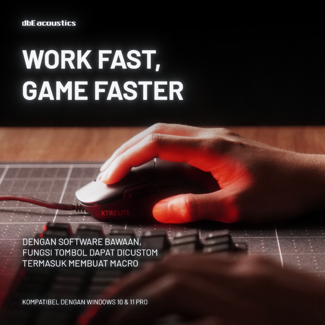 dbE TENO XTR2 LITE Superlight Gaming and Office Mouse