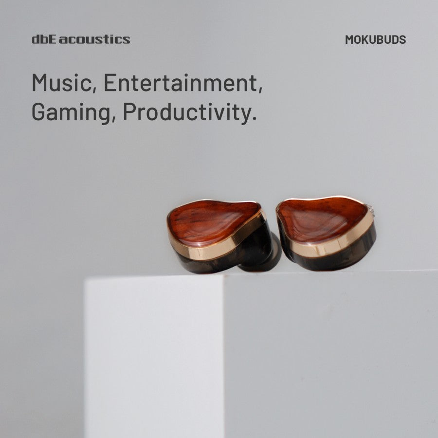 dbE Mokubuds Wooden Over Ear Earphone IEM