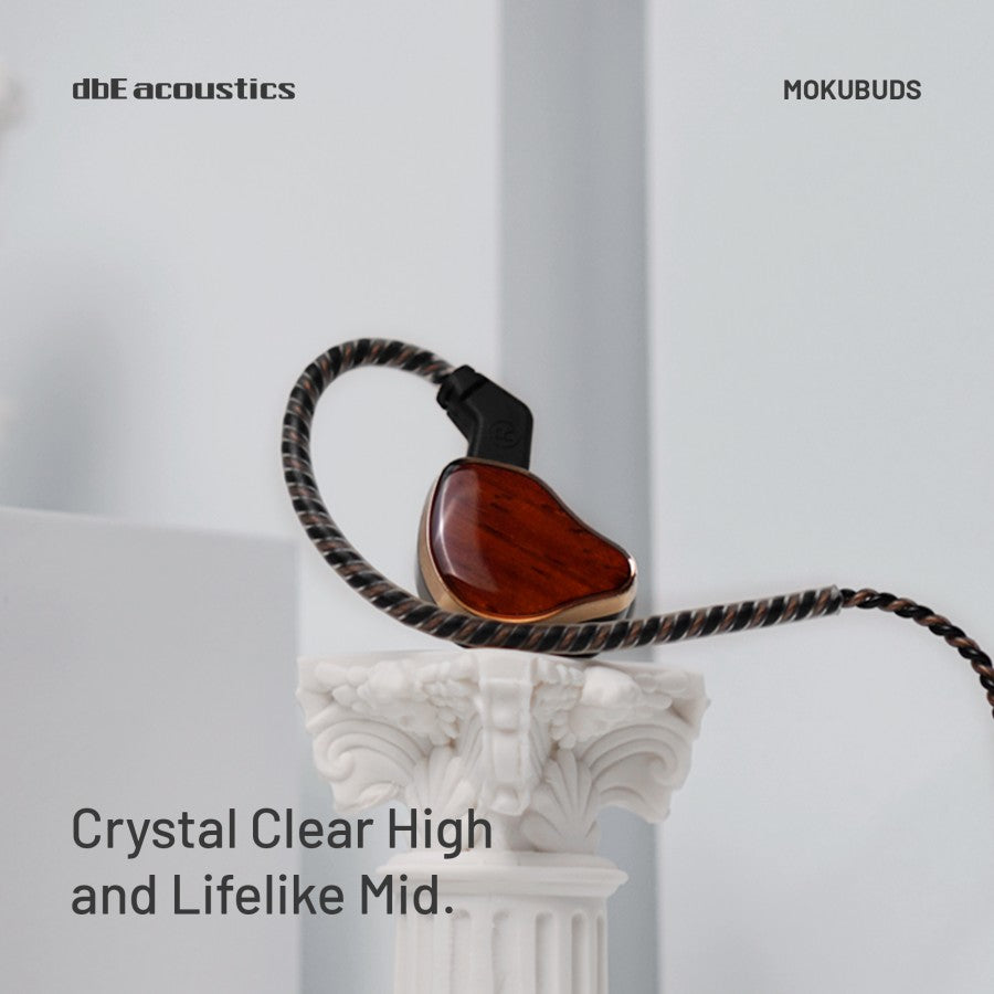 dbE Mokubuds Wooden Over Ear Earphone IEM