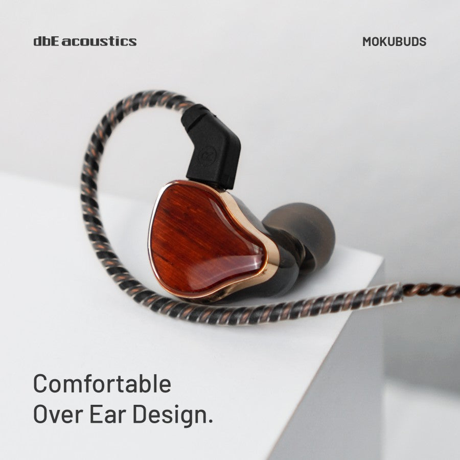 dbE Mokubuds Wooden Over Ear Earphone IEM