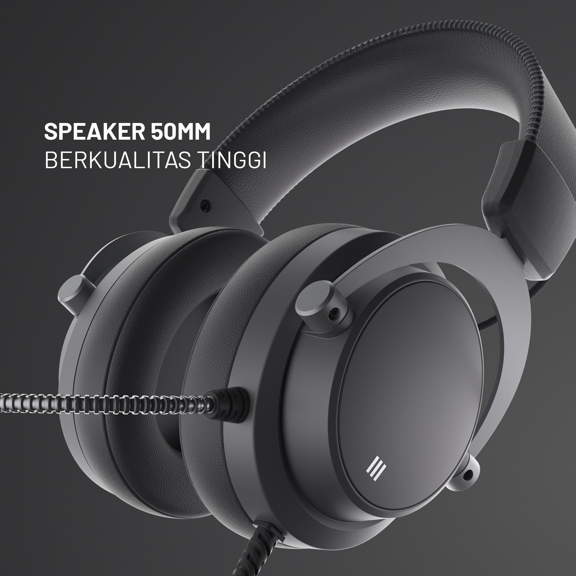NIMBO THREE - HEADSET GAMING VIRTUAL 7.1 SURROUND SOUND DENGAN DUA MODE SUARA