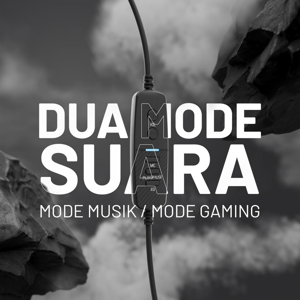 NIMBO THREE - HEADSET GAMING VIRTUAL 7.1 SURROUND SOUND DENGAN DUA MODE SUARA