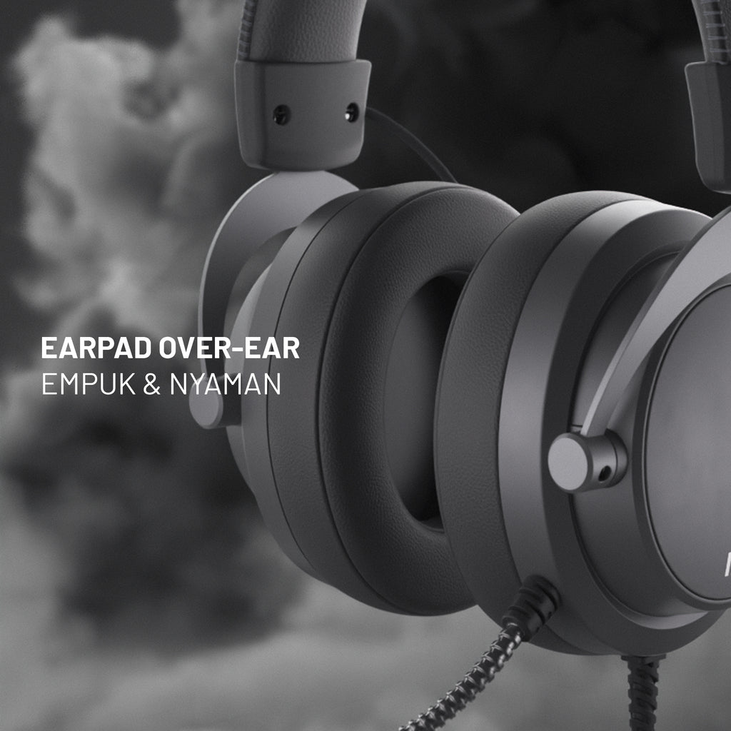 NIMBO THREE - HEADSET GAMING VIRTUAL 7.1 SURROUND SOUND DENGAN DUA MODE SUARA