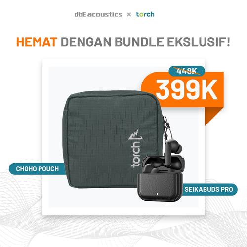 [dbE X Torch] Bundle Produk dbE Seikabuds Pro Bluetooth & Torch Choho Pouch