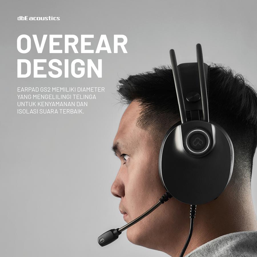 dbE Kumo GS2 Headset Ultraringan dengan 7.1 Virtual Surround Sound