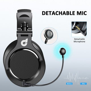 dbE DJ80 Foldable DJ Headphone with Detachable Microphone