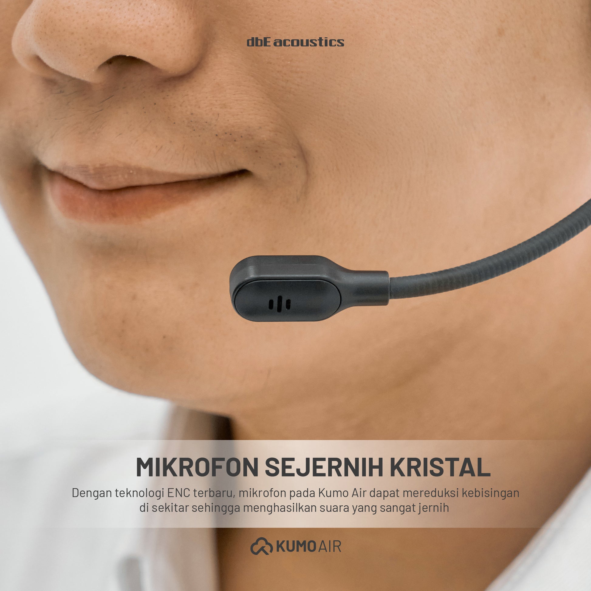dbE KUMO AIR Office Headset Kantor Open Air Dengan ENC Microphone